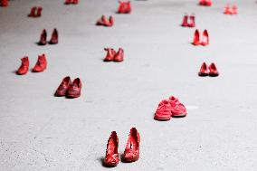 Zapatos Rojos Installation Inauguration - Rome