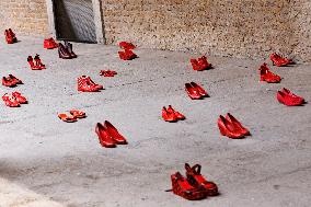 Zapatos Rojos Installation Inauguration - Rome
