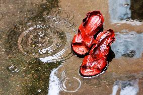 Zapatos Rojos Installation Inauguration - Rome