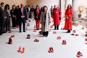 Zapatos Rojos Installation Inauguration - Rome