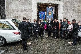 Funeral of Giovanni Trame in Muggia - Italy