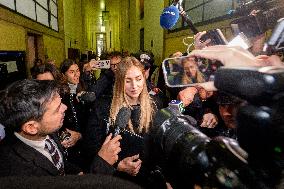 Chiara Ferragni at Her Trial for Fraud - Milan