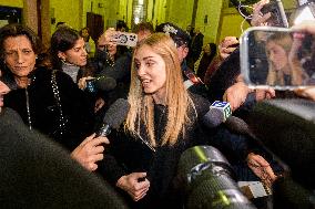 Chiara Ferragni at Her Trial for Fraud - Milan
