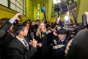 Chiara Ferragni at Her Trial for Fraud - Milan