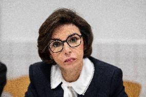 Visit By Rachida Dati And Aurore Berge At Central Police Station - Paris