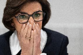 Visit By Rachida Dati And Aurore Berge At Central Police Station - Paris