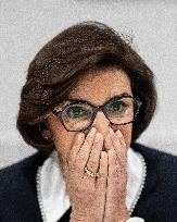 Visit By Rachida Dati And Aurore Berge At Central Police Station - Paris