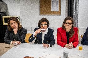 Visit By Rachida Dati And Aurore Berge At Central Police Station - Paris
