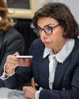 Visit By Rachida Dati And Aurore Berge At Central Police Station - Paris
