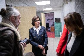 Visit By Rachida Dati And Aurore Berge At Central Police Station - Paris