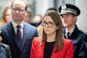 Visit By Rachida Dati And Aurore Berge At Central Police Station - Paris