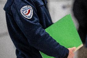 Visit By Rachida Dati And Aurore Berge At Central Police Station - Paris