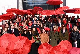 Flash Mob of Female Lawyers In Milan - Italy
