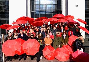 Flash Mob of Female Lawyers In Milan - Italy