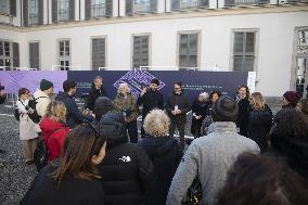 Inauguration Of The "The Labyrinth" Installation at the Royal Palace - Milan