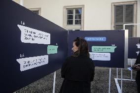 Inauguration Of The "The Labyrinth" Installation at the Royal Palace - Milan