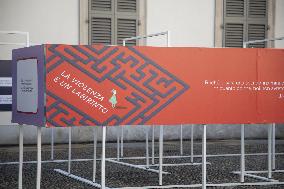 Inauguration Of The "The Labyrinth" Installation at the Royal Palace - Milan