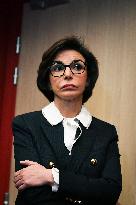 Rachida Dati and Edouard Geffray visit a cinema and a high school in Creteil near Paris FA