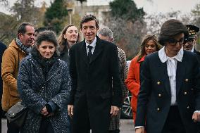 Rachida Dati and Edouard Geffray visit a cinema and a high school in Creteil near Paris FA