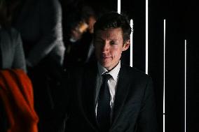 Rachida Dati and Edouard Geffray visit a cinema and a high school in Creteil near Paris FA