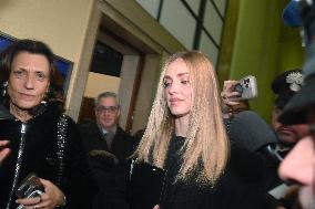 Chiara Ferragni at Her Trial for Fraud - Milan