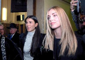 Chiara Ferragni at Her Trial for Fraud - Milan