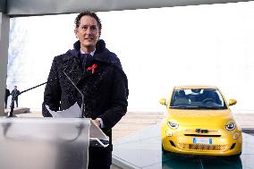 Fiat 500 Hybrid Media Drive In Torino - Italy