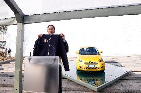 Fiat 500 Hybrid Media Drive In Torino - Italy