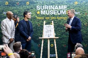 King Willem-Alexander Opens Suriname Museum - Amsterdam