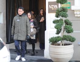 Elisabetta Canalis Leaves Her Hotel - Milan