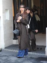 Elisabetta Canalis Leaves Her Hotel - Milan