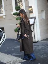 Elisabetta Canalis Leaves Her Hotel - Milan