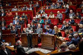 Session of Questions to the Government at the National Assembly - Paris AJ