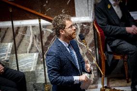 Session of Questions to the Government at the National Assembly - Paris AJ