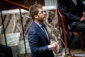 Session of Questions to the Government at the National Assembly - Paris AJ
