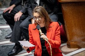 Session of Questions to the Government at the National Assembly - Paris AJ