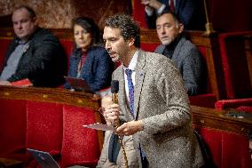 Session of Questions to the Government at the National Assembly - Paris AJ
