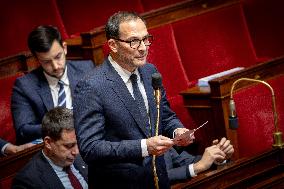 Session of Questions to the Government at the National Assembly - Paris AJ