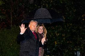 President Trump, Melania Trump Depart for Mar-a-Lago Thanksgiving Holiday