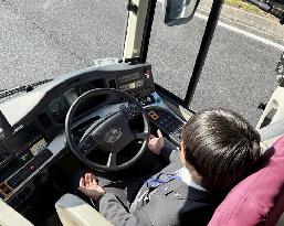 Autonomous bus test ride