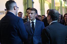 President Macron At Adopt IA - Paris