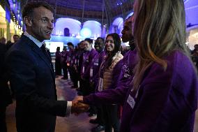 President Macron At Adopt IA - Paris