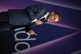 President Macron At Adopt IA - Paris