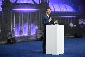 President Macron At Adopt IA - Paris