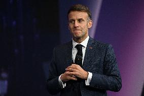 President Macron At Adopt IA - Paris