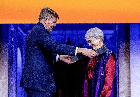 Royals at Erasmus Prize Awarded to Donna Haraway - Amsterdam