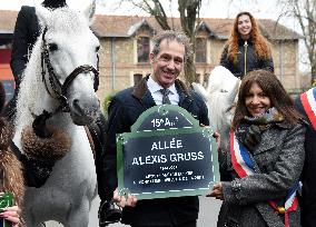 Anne Hidalgo Inaugurates The Allee Alexis Gruss - Paris