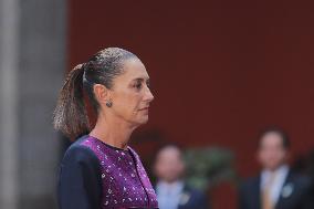 Honduran President Xiomara Castro Wecoming Ceremony - Mexico City