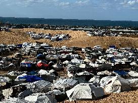 Al Mawasi Storm Destroys Displaced Tents - Gaza