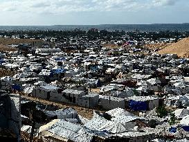 Al Mawasi Storm Destroys Displaced Tents - Gaza